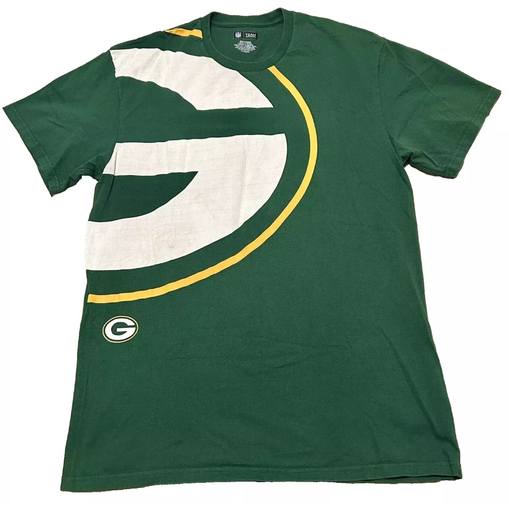 NFL Team Apparel Green Bay Packers NFL Football Logo Green T-Shirt Men's Size XL